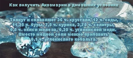 Получение искусственного аквамарина