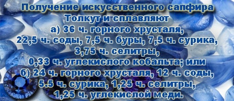 Получение искусственного сапфира